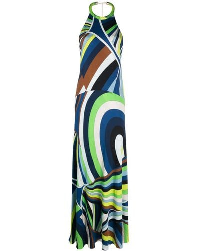Emilio Pucci Kaleidoscopic-print Silk Maxi Dress - Multicolor