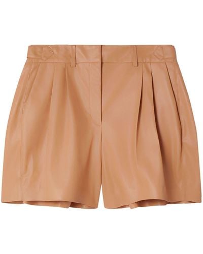Stella McCartney Alter Mat Faux-leather Shorts - Natural