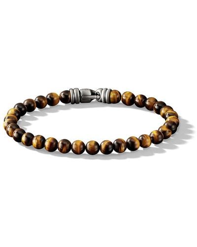 David Yurman 6mm Spiritual Beads Bracelet - Metallic