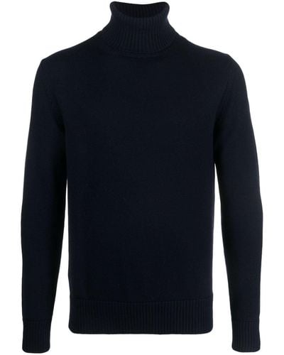 Altea Roll-neck Virgin Wool Sweater - Blue