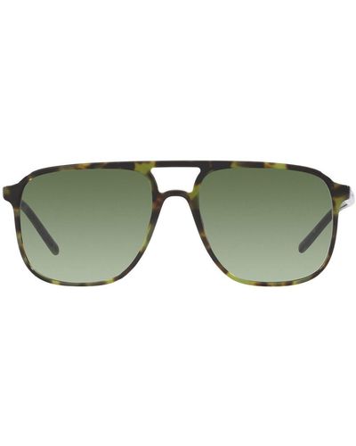 Dolce & Gabbana Pilot-frame Sunglasses - Green