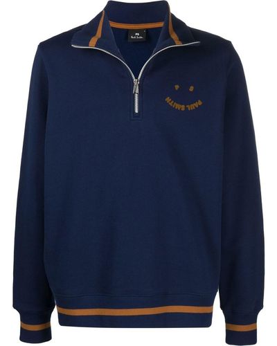Paul Smith Sweater Met Hoge Hals - Blauw