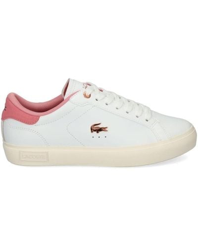 Lacoste Powercourt Leather Sneakers - White