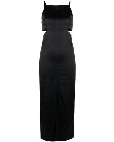 Courreges Cut-out Midi Dress - Black