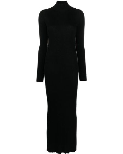 Balenciaga Cotton Maxi Dress - Black