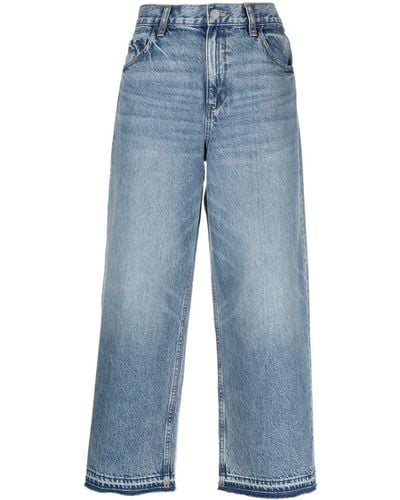 Theory Mid-rise Wide-leg Jeans - Blue