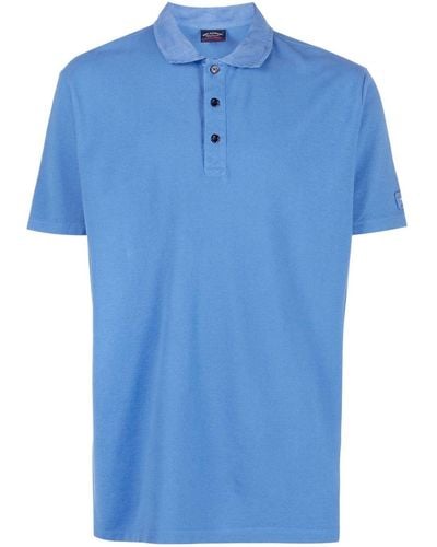Paul & Shark Poloshirt Met Logopatch - Blauw