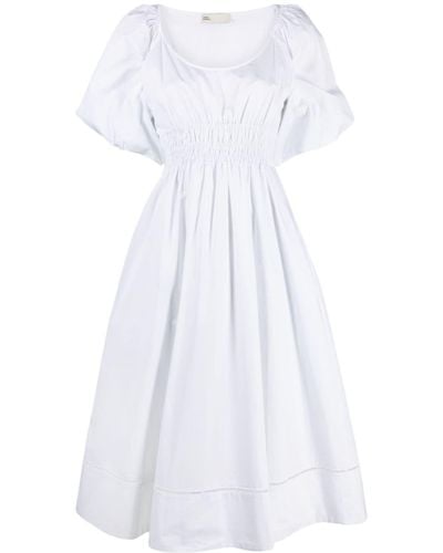 Tory Burch Cotton Midi Dress - White