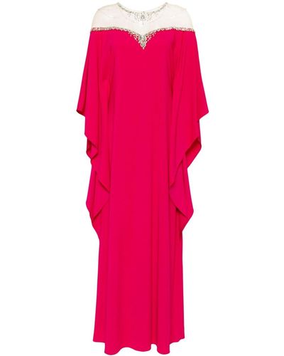 Marchesa Crystal-embellished Gown - Pink