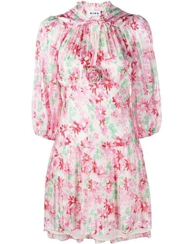 RIXO London Mini-jurk Met Bloemenprint - Roze