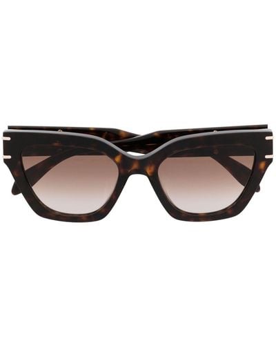 Alexander McQueen Occhiali da sole cat-eye - Nero