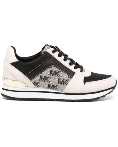 Michael Kors Sneakers mit Monogramm-Print - Weiß