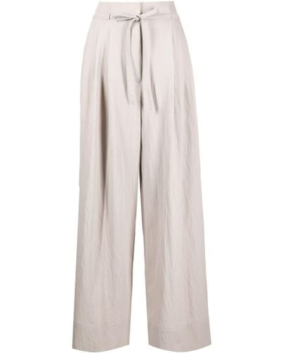 3.1 Phillip Lim Hoch sitzende Palazzohose - Weiß