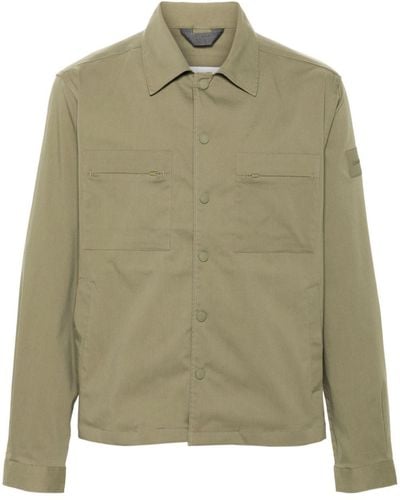 Calvin Klein Logo-appliqué Shirt Jacket - Green