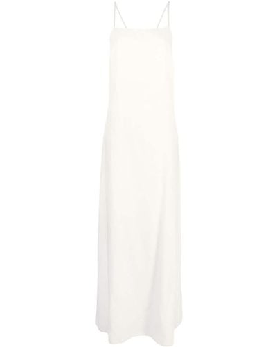 Peserico Glitter-detail Criss-cross Straps Dress - White