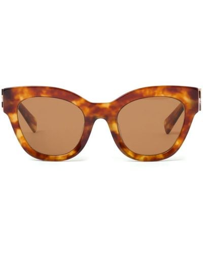 Miu Miu Glimpse Tortoiseshell-effect Sunglasses - Brown