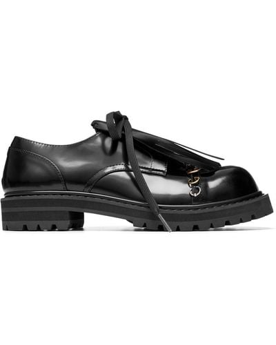 Marni Dada Leather Derby Shoes - Black