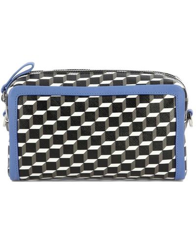 Pierre Hardy Maxi Cube Box Shoulder Bag - Blue