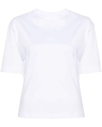 Calvin Klein T-shirt con scollatura posteriore - Bianco