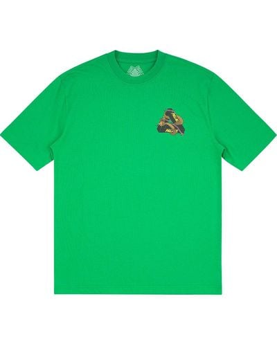 Palace T-shirt Met Mesh - Groen