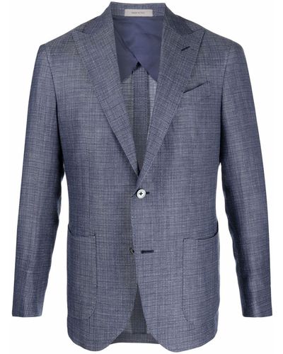 Corneliani テーラード シングルジャケット - ブルー