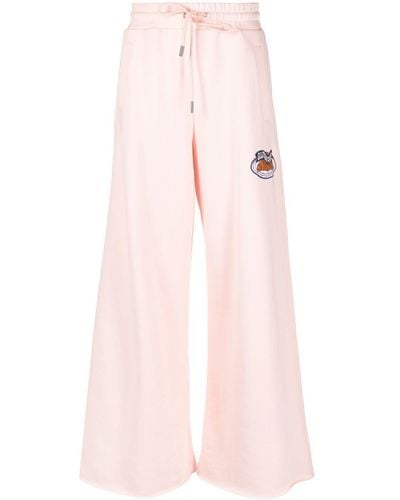 Opening Ceremony Brioches Cotton-jersey Track Pants - Pink