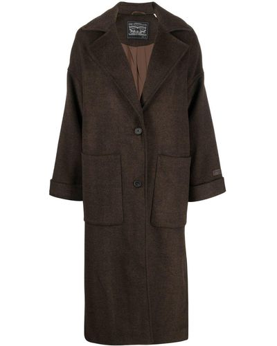 Levi's Manteau ample à simple boutonnière - Noir