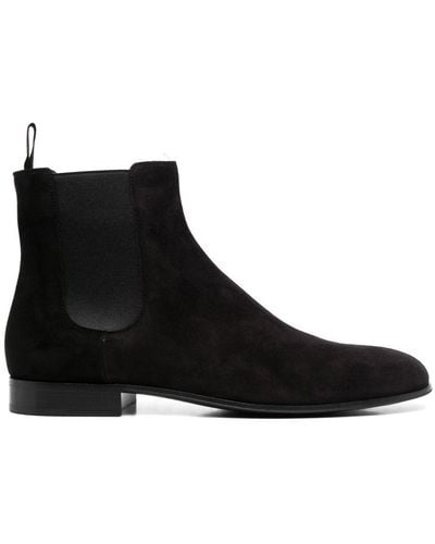 Gianvito Rossi Alain Suede Ankle Boots - Black