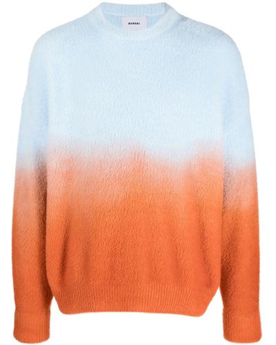 Bonsai Gradient-effect Sweater - Orange