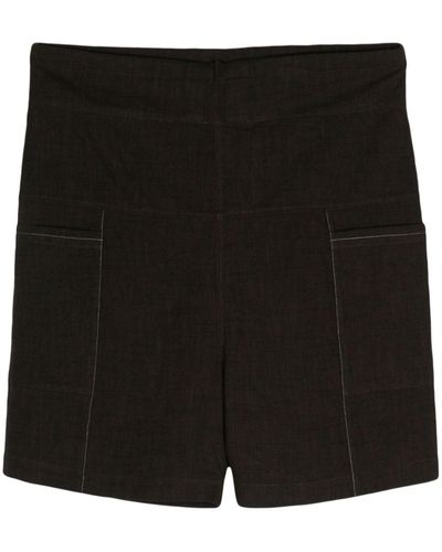 Satta Jii Cotton Shorts - Black