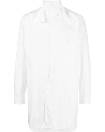 Yohji Yamamoto Hemd im Layering-Look - Weiß