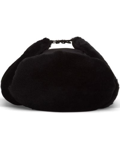 Prada Textured Pull-on Hat - Black