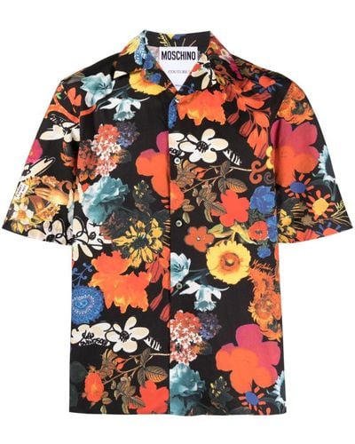 Moschino Overhemd Met Bloemenprint En Korte Mouwen - Meerkleurig