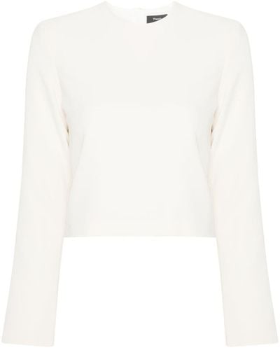 Theory Cropped Top - White