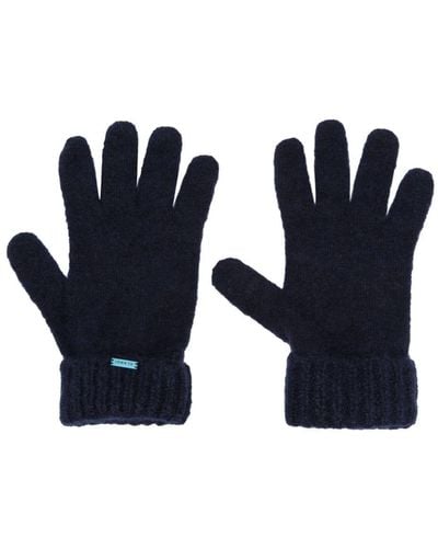 Alanui Finest Cashmere-silk Gloves - Blue