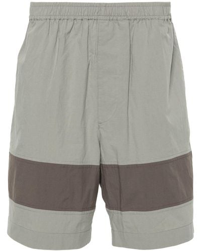 Craig Green Pantalones cortos con diseño colour block - Gris