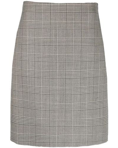 Ralph Lauren Collection Prince-of-wales Check Pencil Skirt - Gray