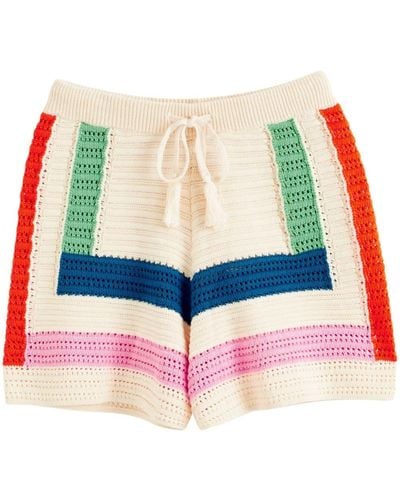 Chinti & Parker Capri Shorts aus Bio-Baumwolle - Rot