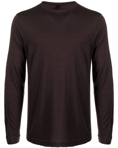 Transit Long-sleeve Wool T-shirt - Brown