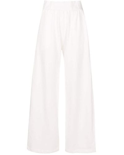 Lygia & Nanny Cotton-blend Straight-leg Trousers - White