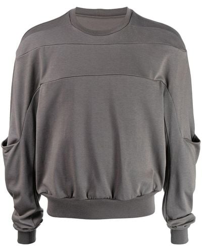 Rick Owens Sweater Met Vlakken - Bruin