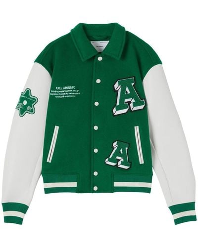 Axel Arigato Illusion Varsity Jacket - Green