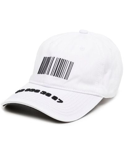 VTMNTS Barcode-print Baseball Cap - White
