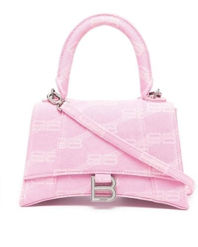 Balenciaga XS Hourglass Handtasche - Pink