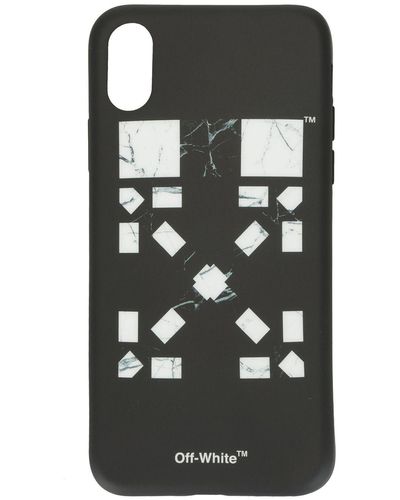 Off-White c/o Virgil Abloh X Vancouver Marble Arrows Iphone X Case - Black