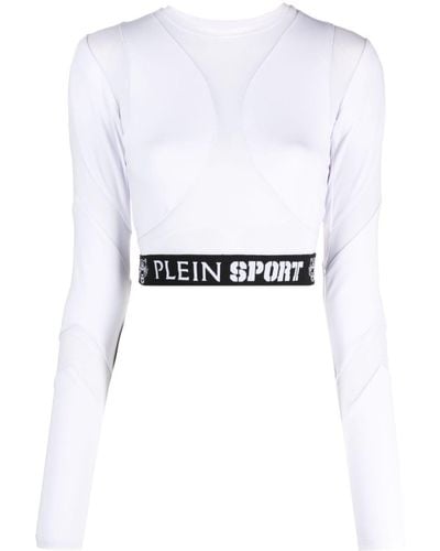 Philipp Plein Shorts mit Logo-Streifen - Weiß