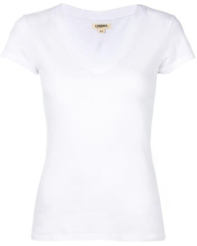 L'Agence Klassisches T-Shirt - Weiß