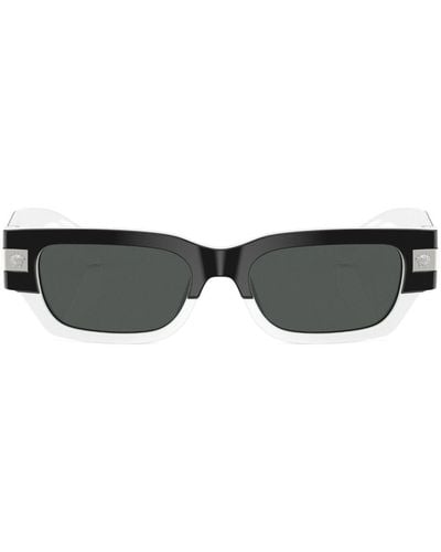 Versace Classic Rectangle-frame Sunglasses - Black