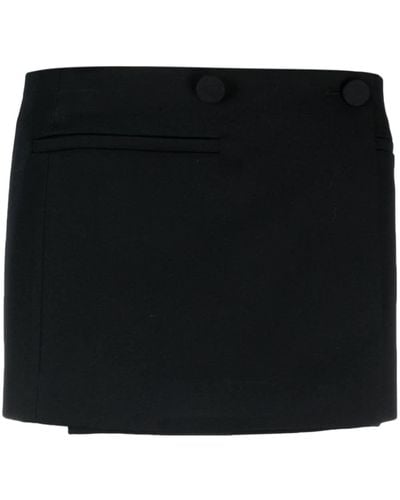 Valentino Garavani Minifalda Minifalda cruzada - Negro