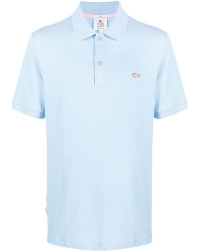 Lacoste Logo-patch Short-sleeved Polo Shirt - Blue